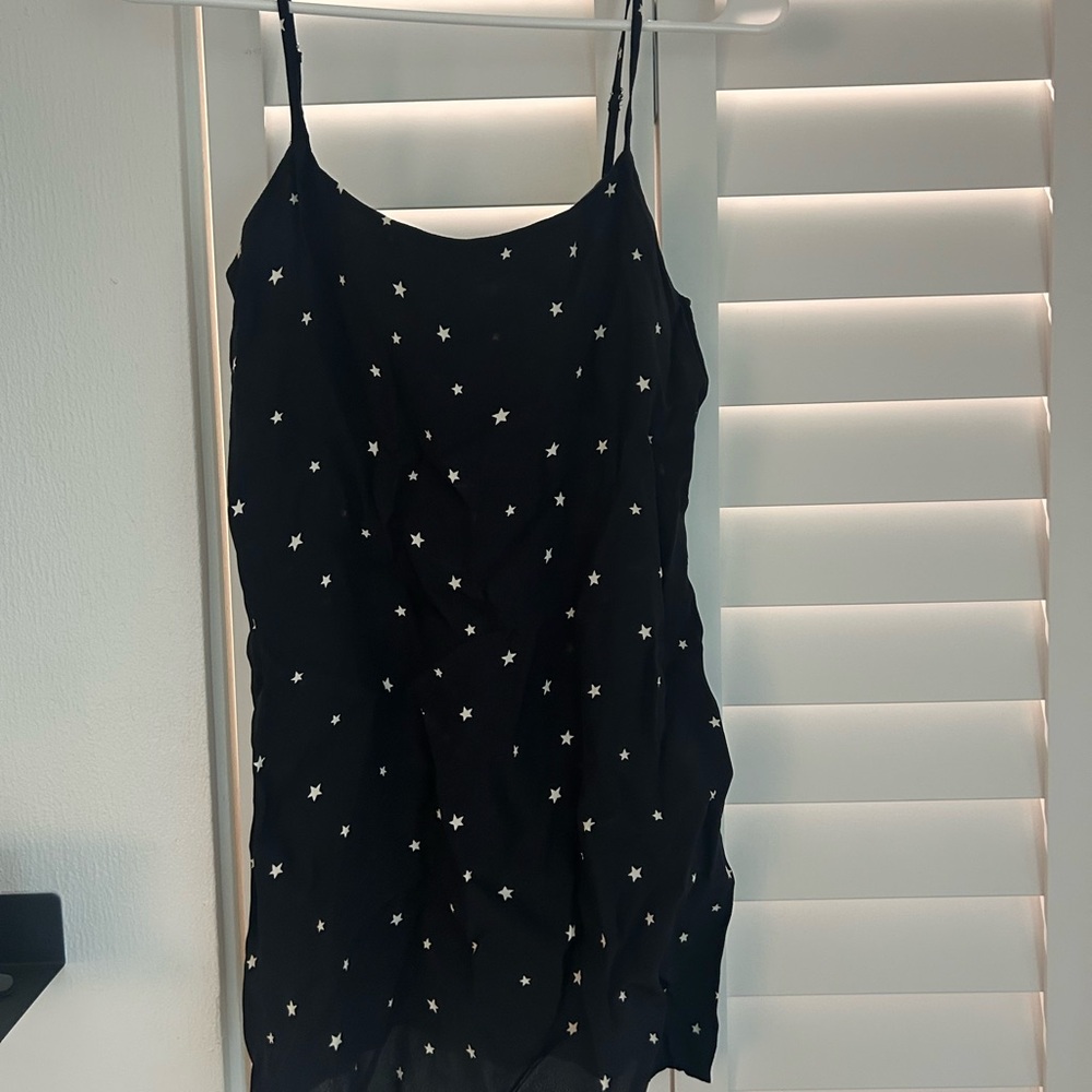 Reformation Midnight Star Slip Dress